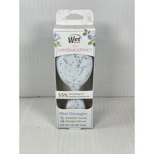 Goody Wet Brush x Love Shack Fancy MINI Detangler Hair Brush - English Ivy Blue